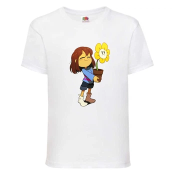 Футболка детская Андертейл 001 (Undertale) белая (UNTA 001) 152 см