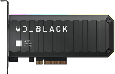 Твердотельный накопитель SSD WD AIC NVMe PCIe 3.0 8x 1TB AN1500 BLACK RGB (WDS100T1X0L)