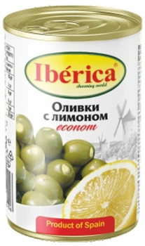 Оливки Iberica фаршированные лимоном 280 г (8436024298406)