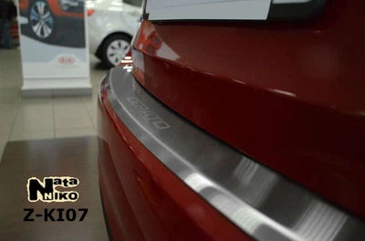 Накладка на бампер KIA Cerato 2013- с загибом NataNiko Z-KI07