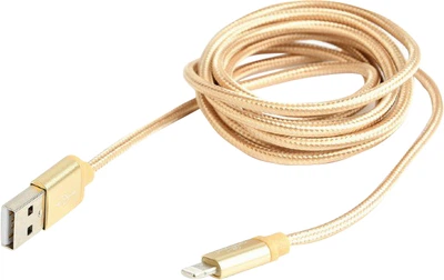 Кабель Cablexpert USB 2.0 - Apple Lightning 1.8 м Gold (CCB-mUSB2B-AMLM-6-G)