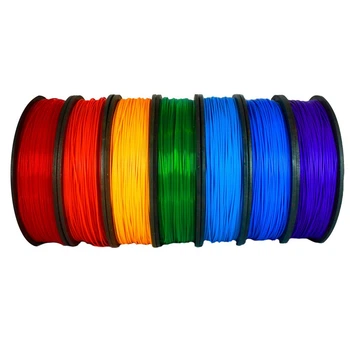 Набір PLA пластикт 7в1 філаменту Pochatok Filament для 3D принтеру 1,75 мм 0,75 кг Червоний, Помаранчевий, Жовтий, Зелений, Голубий, Синій, Темно синий