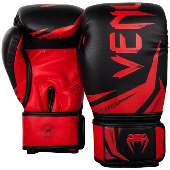 Боксерские перчатки Venum Original Challenger 3.0 (16oz) Черные с красным