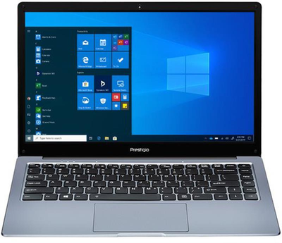 Ноутбук Prestigio SmartBook 141 C4 (PSB141C04CGP_DG_CIS); 14.1" FullHD (1920x1080) IPS LED глянцевый / AMD A4-9120e (1.5 - 2.2 ГГц) / RAM 4 ГБ / eMMC 64 ГБ / AMD Radeon R3 / без ОП / Wi-Fi / BT / веб-камера / Windows 10 Professional / 1.3 кг / темно-серый