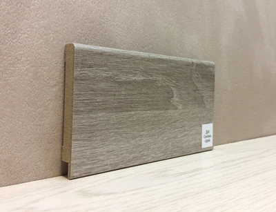 Плинтус Супер Профиль Дуб Сонома Серая 2800x79x12.5 Серый 1279ds