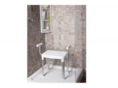 Стілець крісло з поручнями для ванної PRIMA NOVA KV24 алюмінієвий каркас