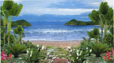Фотообои Остров монтекристо бумага ArtDecor 335x194 см