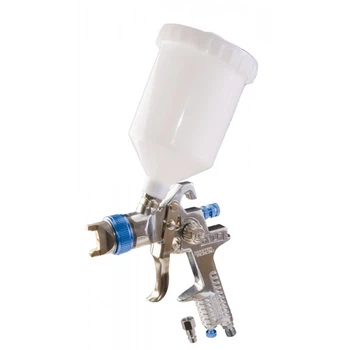 Краскопульт MasterTool GM HVLP ВБ 600 мл, пластик, Ø 1,4 мм, 170-260 л/мин, 3-4 бар (Арт.: 80-8900)