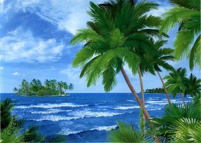 Фотообои Багамские острова бумага ArtDecor 194x134 см