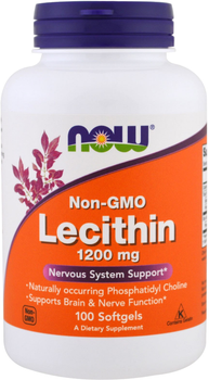 Аминокислота Now Foods Лецитин 1200 мг Желатиновые капсулы