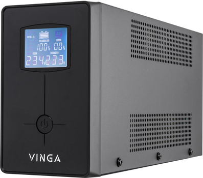 ИБП Vinga LCD 800VA Shuko Metal Case (VPC-800M)