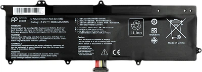 Аккумулятор PowerPlant для ноутбуков Asus VivoBook S200E Series (C21-X202) (7.4V/5000mAh/6Cells) (NB430888)