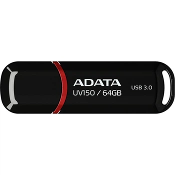 Флешка USB 3.0 64Gb ADATA UV150 Black (AUV150-64G-RBK)