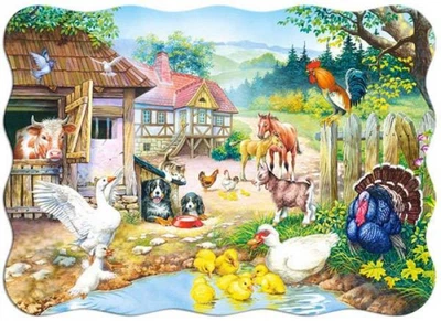 Пазл Castorland 30 элементов "Сельский двор" 32*23 см