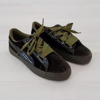 Кроссовки женские маломерные Woman's heel 38 оливковые (О-806)