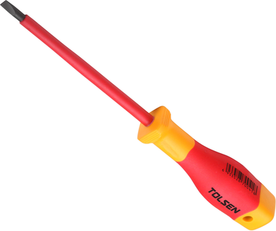 Отвертка диэлектрическая Tolsen Premium VDE 3.0х100 мм (6933528700388)