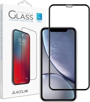 Защитное стекло ACCLAB Full Glue для Apple iPhone XR/11 Black (1283126508196)