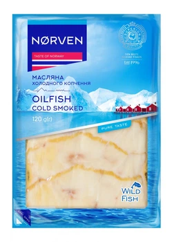 Масляна NORVEN холодного копченя нарізка 120г