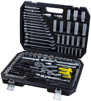 Набор насадок торцевых и бит Sigma 1/2", 3/8", 1/4" 216 шт в кейсе (6003841)
