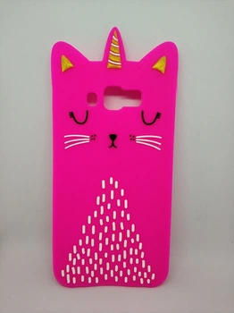 Об'ємний 3d чохол Candy для Samsung J7 Neo Galaxy J701 Кішечка рожева