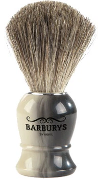 Помазок для гоління BARBURYS Grey Horn з ворсу борсука (5412058189104)