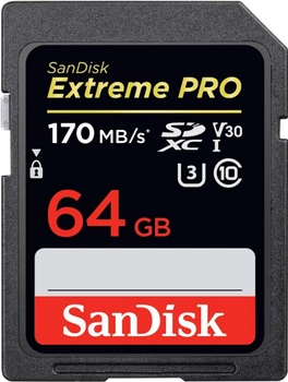 SanDisk SDXC Extreme Pro 64GB V30 UHS-I U3 (SDSDXXY-064G-GN4IN)