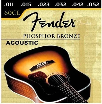Струны для акустической гитары Fender 60CL 11-52 (2 комплекта)