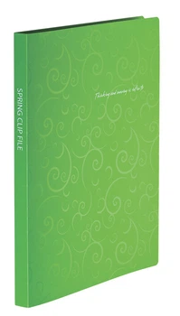 Папка-швидкозшивач А4 Buromax салатовий Barocco з пружиною, пліч. карм. (BM.3409-15)