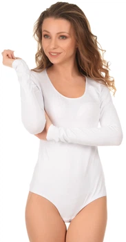 Боді-лонгслів Jadea 4154 L/XL Білий (ROZ6205064372)