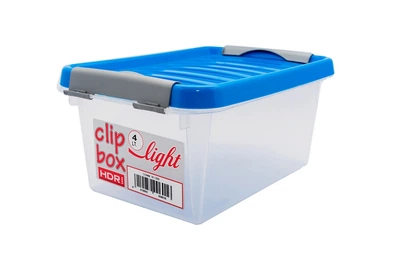 Ящик для зберігання Heidrun Clip-box light 4л синій (601)