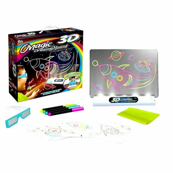 Магическая доска для рисования 3D Magic Drawing Board YM-124/EL-623, уникальная развивающая игрушка
