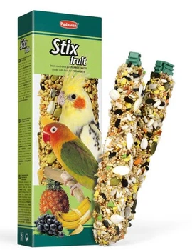 Padovan STIX FRUIT parrocchetti Дополнительный корм для средних попугаев, 100 г
