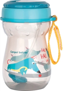 Спортивный поильник Canpol Babies со складывающейся силиконовой трубочкой с утяжелителем 350 мл (5903407565187) (56/518)