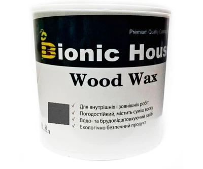 Краска для дерева WOOD WAX Bionic-House 0,8л Артгрей