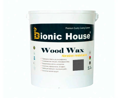Краска для дерева WOOD WAX Bionic-House 2,5л Артгрей