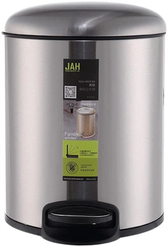 Відро для сміття JAH з педаллю 7 л Срібний металік (6317Kmd)