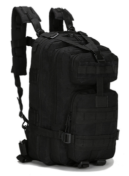 Тактический штурмовой военный городской рюкзак B02 RealTactic 20-25 литров Черный