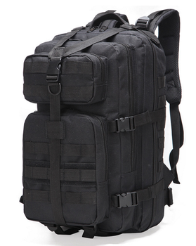 Тактический, городской, штурмовой,военный рюкзак ForTactic 30-35 литров Черный