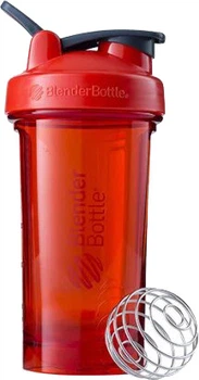 Спортивная бутылка-шейкер BlenderBottle Pro24 Tritan с шариком 710 мл Красная (Pro24 Red)