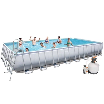 Каркасный бассейн Bestway 56623 956х488х132 см (7 571 л/ч дозатор лестница тент подстилка) Стандарт
