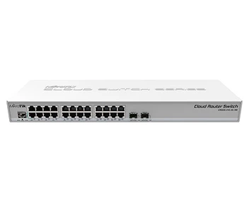 Коммутатор MikroTik CRS326-24G-2S+RM управляемый 24 порта L2