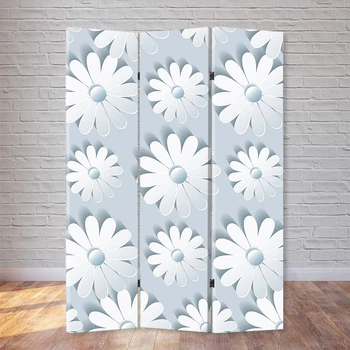 Декоративна Ширма FineDecor "Білі квіти" 120х180 см 151