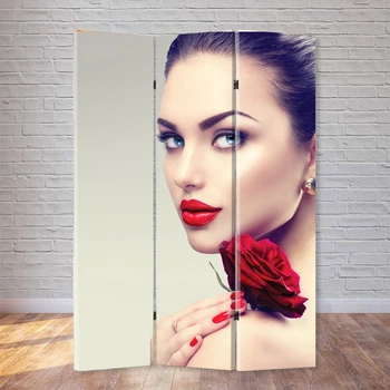 Ширма декоративная FineDecor "Девушка с алой розой" 120x180 см 239