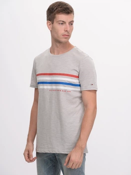 Футболка бавовняна довга чоловіча Tommy Hilfiger 9516.3 S Сіра