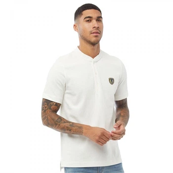 Футболка Fred Perry Shied Badge Henley Snow White White, XS (40) (11044426)