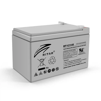 Аккумуляторная батарея AGM RITAR RT12140H, Gray Case, 12V 14.0Ah ( 151 x 98 x 95 (101) ),4.2 kg Q4
