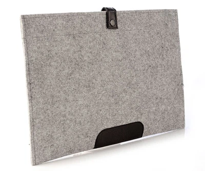 Серый чехол для планшета FeltFabricDesign 22×27 см М8 (0147)