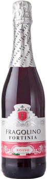 Напій на основі вина Фраголіно Fortinia Rosso червоне напівсолодке 0.75 л 7% (8018075001411)