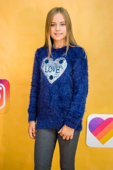 Футболка з довгими рукавами Miss Blaze 146 см Синій (6307881325425)