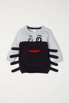 Джемпер H&M 68см чорно сірий 96806088
